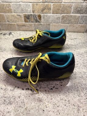 Under Armour Youth UA Blur II HG Cleats 11K Black Size 5Y